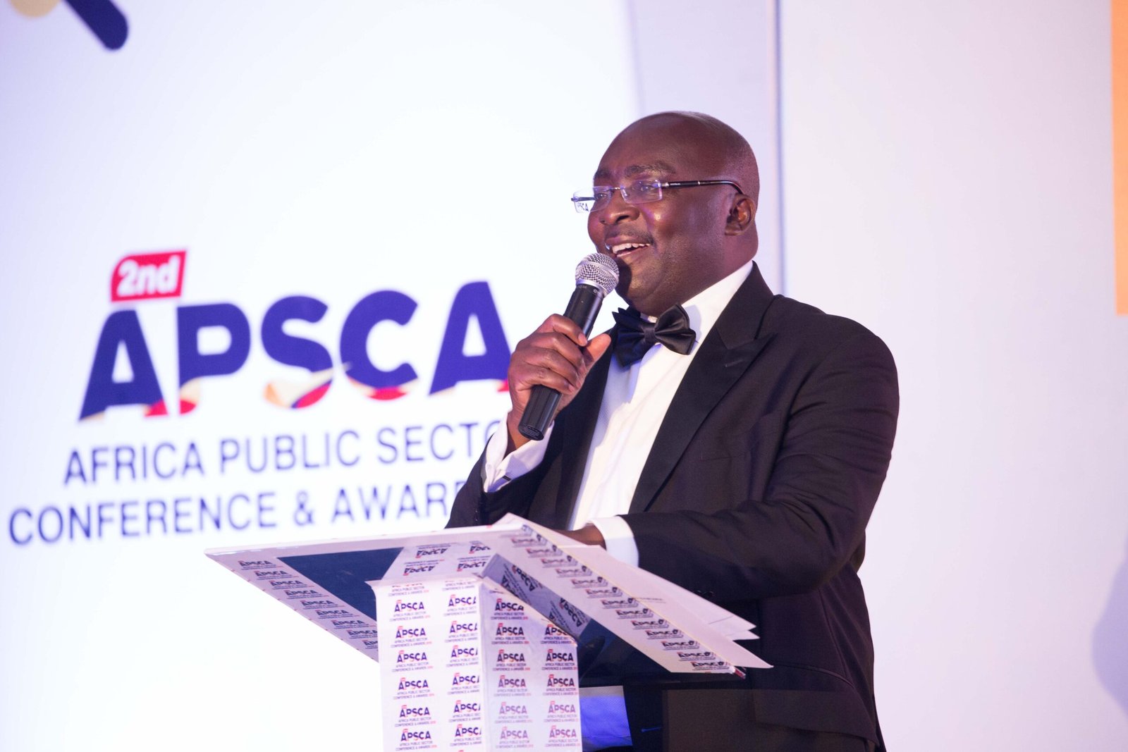 Fmr. Pres. of Ghana; Nana Akufo-Addo giving opening speech at APSCA Awards