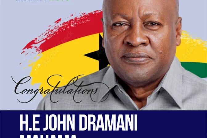 Instinctwave congratulates John Dramani Mahama for winning 2024 elections